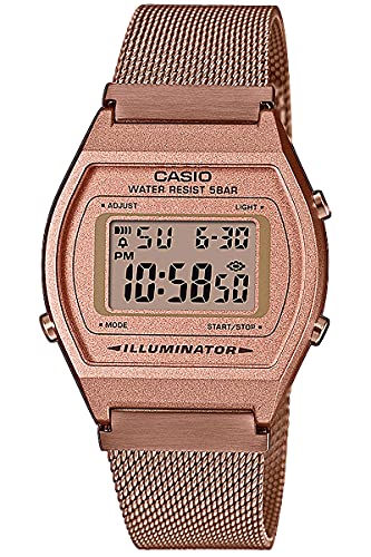 [カシオ] CASIO デジタル 腕時計 ヴィンテージシリーズ B640WMR-5A ユニセックス ローズゴールド メッシュメタルバンド 海外モデル [並行輸入品]